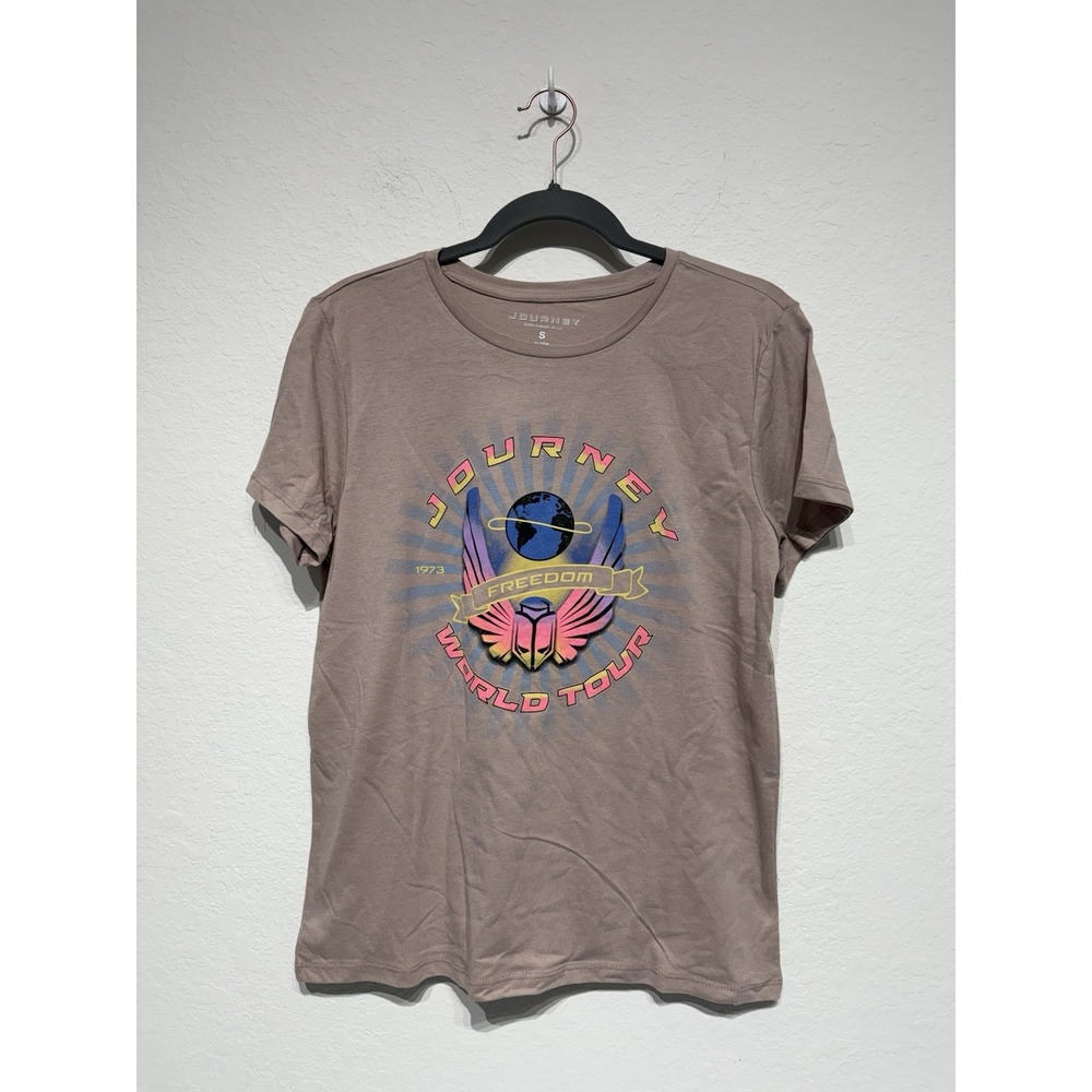 NWOT Womens Journey 1973 Freedom World Tour T-shirt Size Small‎